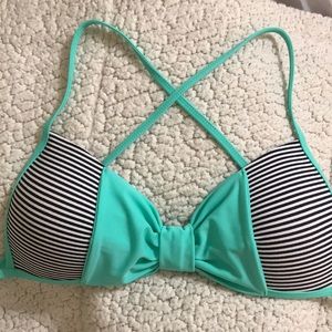 Teal Stripe Bikini